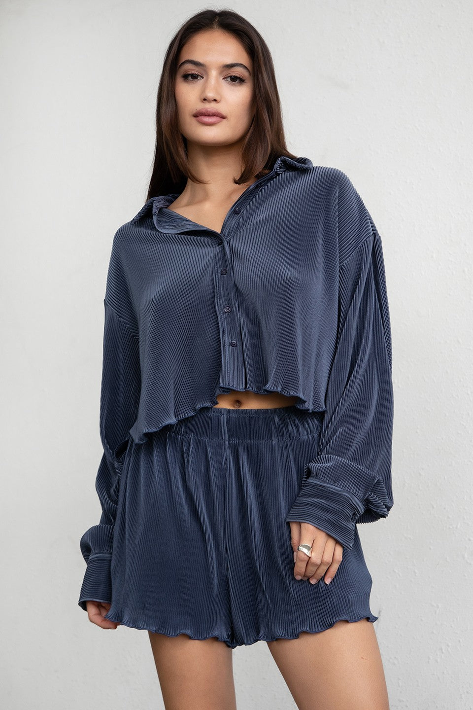 TH29814-PLISSE-LSS STEEL BLUE