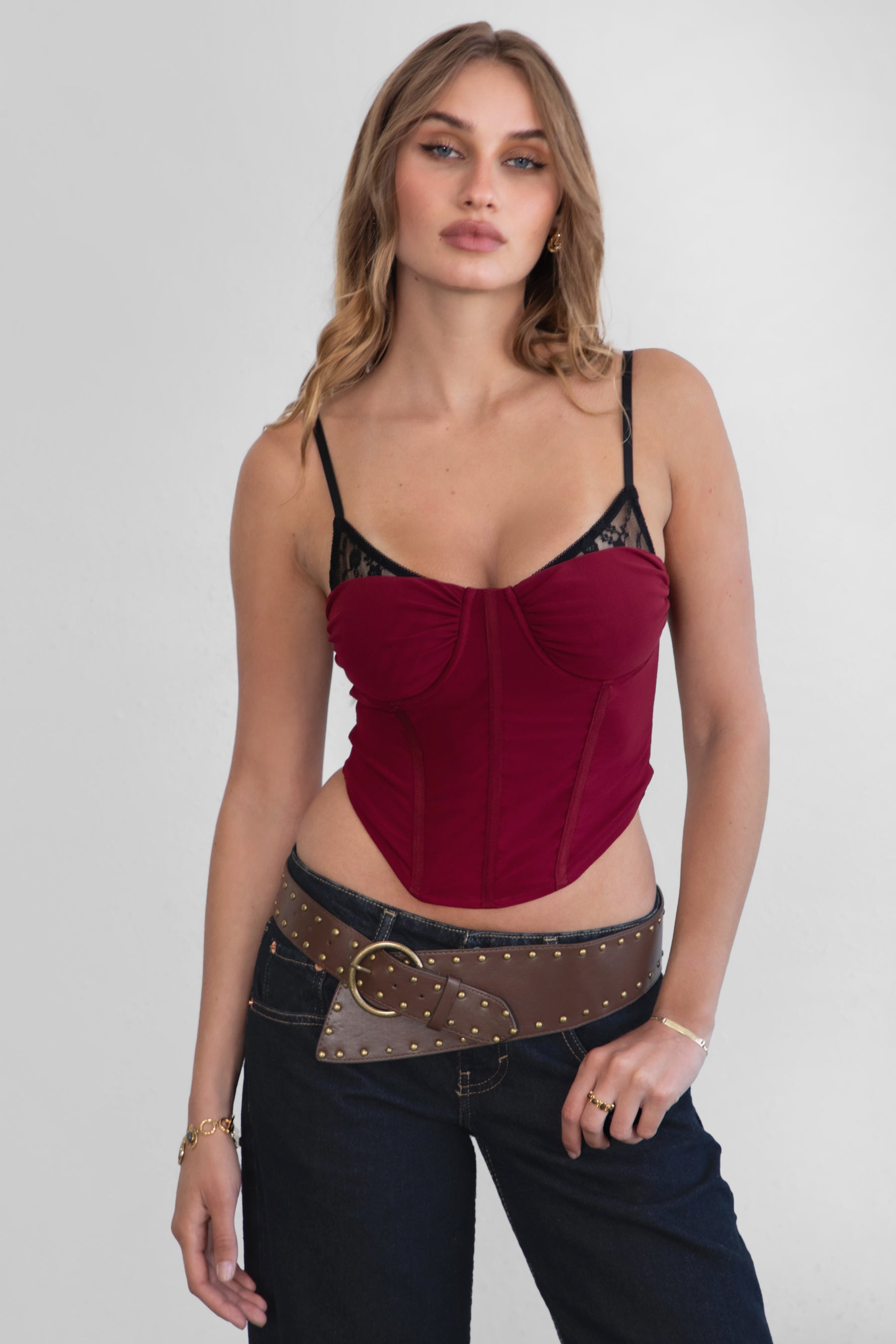 TA31018-BELANY DEEP RED