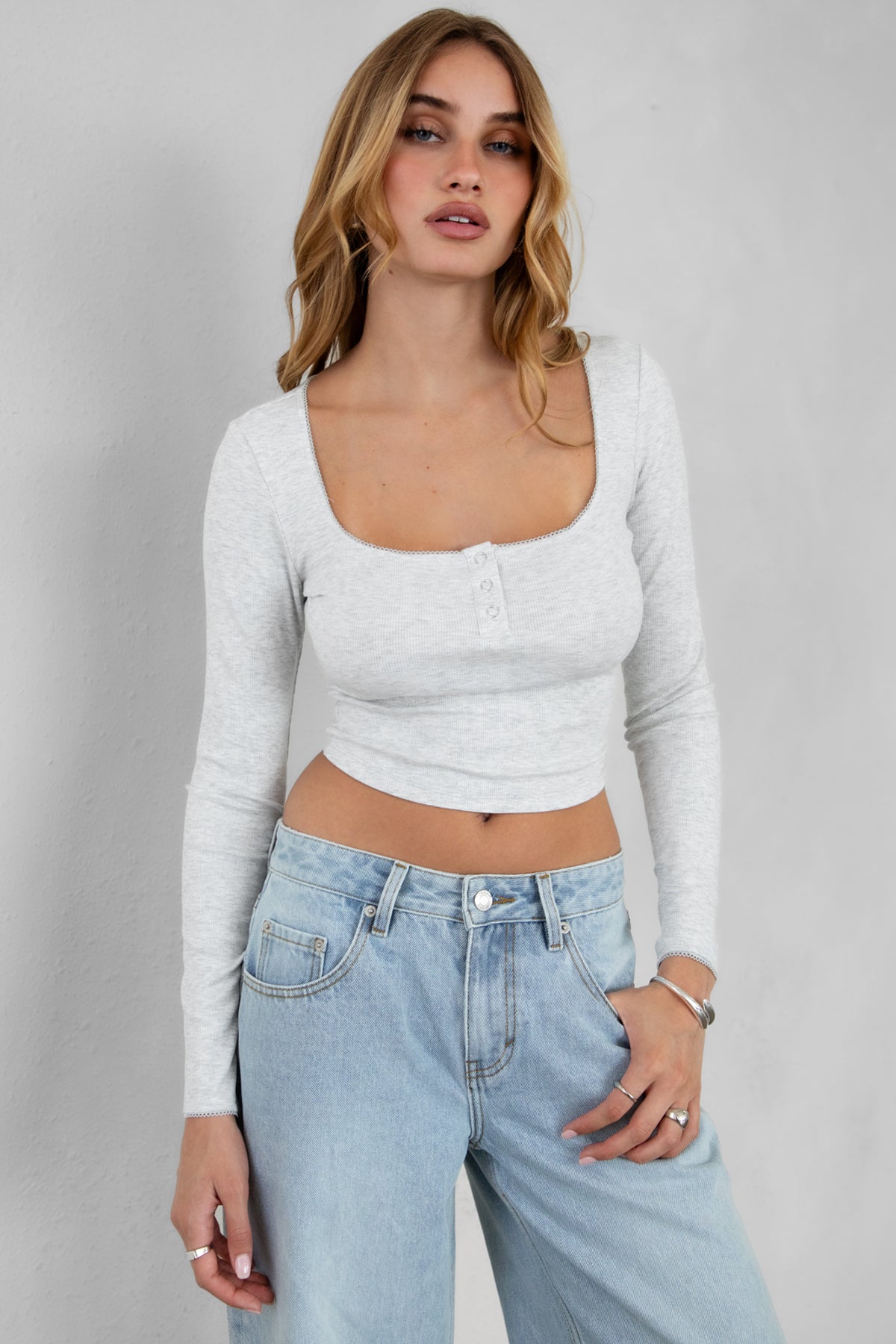 TH30651BA-DENYSE HEATHER WHITE