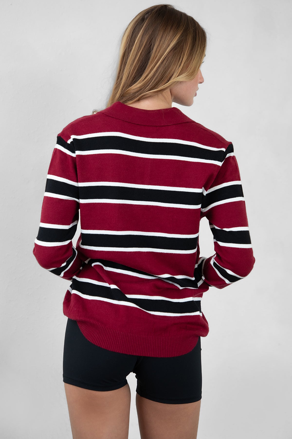 TIC TOC RHODES Striped Polo T-Shirt